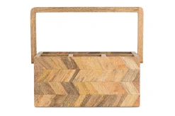 Bathroom Accessories^Nkuku Sukha Mango Wood Caddy - Natural