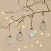 Baubles & Tree Decorations^Nkuku Sundara Baubles - Clear - (Set of 4)