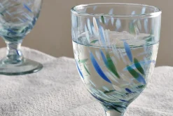 Entertaining Glasses|Wine & Champagne Glasses^Nkuku Taja Wine Glass - Sea Blue (Set of 4)