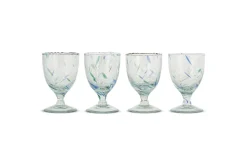 Entertaining Glasses|Wine & Champagne Glasses^Nkuku Taja Wine Glass - Sea Blue (Set of 4)