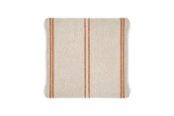 Bedroom Textiles|Cushions^Nkuku Tajana Linen Stripe Cushion Cover - Rust