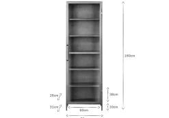 Home Office|Hallway & Bootroom^Nkuku Takua Iron Cabinet - Narrow