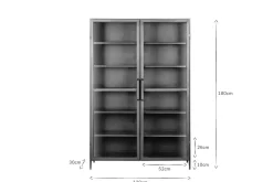 Home Office|Hallway & Bootroom^Nkuku Takua Iron Cabinet - Wide