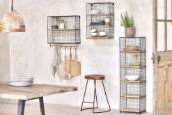 Pantry|Kitchen Storage^Nkuku Tamba Shelf with Hooks
