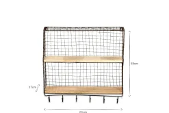 Pantry|Kitchen Storage^Nkuku Tamba Shelf with Hooks