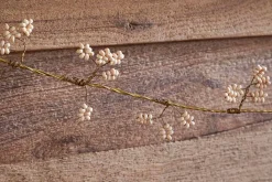 Wreaths & Garlands|New Christmas^Nkuku Tanu Mango Wood Beaded Garland - Brass & Natural