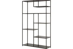 Home Office|Hallway & Bootroom^Nkuku Tanvi Display Shelf - Black - Wide