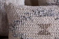 Bedroom Textiles|Cushions^Nkuku Tendai Cotton & Wool Cushion Cover - Natural