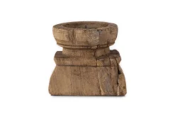 Decorative Home Accessories|Candlesticks^Nkuku Thoko Reclaimed Square Candlestick - Dark Stain