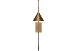 Wall Lights|Wall & Spot Lights^Nkuku Thottam Swing Arm Wall Lamp - Antique Brass