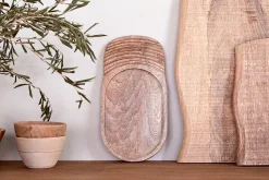 Trays & Platters^Nkuku Tivisha Mango Wood Serving Board - Natural