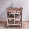 Pantry|Home Office^Nkuku Tivu Reclaimed Wood Butchers Block - Natural