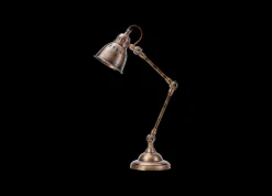 Desk Lamps|Table Lamps^Nkuku Tubu Antique Brass Desk Lamp