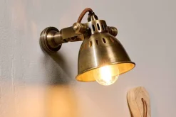 Spot Lights|Wall & Spot Lights^Nkuku Tubu Brass Spot Light - Antique Brass