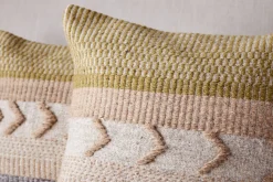 Bedroom Textiles|Cushions^Nkuku Tuleeka Wool Cushion Cover - Ochre