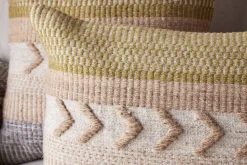 Bedroom Textiles|Cushions^Nkuku Tuleeka Wool Cushion Cover - Ochre