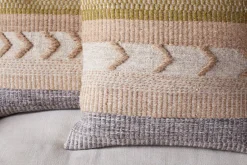 Bedroom Textiles|Cushions^Nkuku Tuleeka Wool Cushion Cover - Ochre