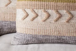 Bedroom Textiles|Cushions^Nkuku Tuleeka Wool Cushion Cover - Ochre