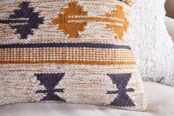 Bedroom Textiles|Cushions^Nkuku Tussi Ami Cushion Cover - Mustard & Grey