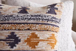 Bedroom Textiles|Cushions^Nkuku Tussi Ami Cushion Cover - Mustard & Grey