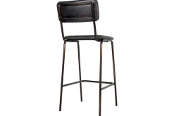 Kitchen & Dining|Bar Stools & Bar Chairs^Nkuku Ukari Counter Chair - Aged Black