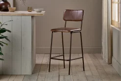 Kitchen & Dining|Bar Stools & Bar Chairs^Nkuku Ukari Counter Chair - Chocolate Brown