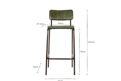 Kitchen & Dining|Bar Stools & Bar Chairs^Nkuku Ukari Counter Chair - Rich Green