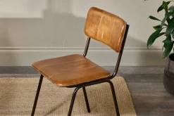 Home Office|Kitchen & Dining^Nkuku Ukari Leather Dining Chair - Aged Tan