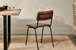 Home Office|Kitchen & Dining^Nkuku Ukari Leather Dining Chair - Chocolate Brown