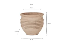 Garden Planters|Garden Décor^Nkuku Ullu Terracotta Planter - Terracotta