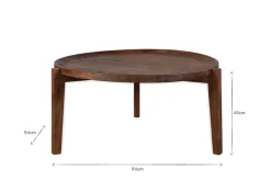 Living|Coffee Tables^Nkuku Umar Mango Wood Coffee Table - Dark Brown