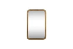 Wall Mirrors^Nkuku Ungura Rounded Mirror - Antique Brass - Small
