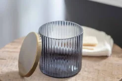 Bathroom Accessories^Nkuku Valeska Recycled Glass Storage Pot