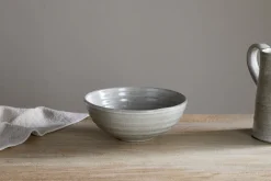Breakfast Accessories|Bowls^Nkuku Valinha Earthenware Cereal Bowl - Grey