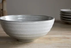 Breakfast Accessories|Bowls^Nkuku Valinha Earthenware Cereal Bowl - Grey