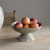 Bowls & Trays|Serving Bowls^Nkuku Valinha Earthenware Footed Bowl - Grey