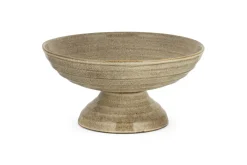 Bowls & Trays|Serving Bowls^Nkuku Valinha Earthenware Footed Bowl - Grey