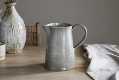 Jugs^Nkuku Valinha Earthenware Jug - Grey - Large