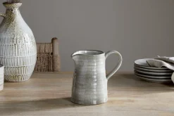 Jugs^Nkuku Valinha Earthenware Jug - Grey - Small