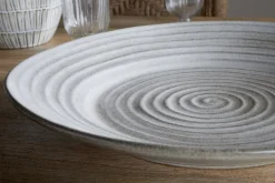Trays & Platters^Nkuku Valinha Earthenware Round Platter - Grey