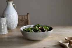 Serving Bowls|Bowls^Nkuku Valinha Earthenware Serving Bowl - Grey