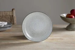 Plates^Nkuku Valinha Earthenware Side Plate - Grey