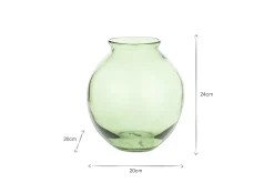 Decorative Home Accessories|Vases^Nkuku Vanita Glass Vase - - Wide Green
