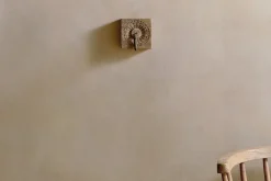 Hooks & Rails|Hooks & Rails^Nkuku Veduru Mango Wood Carved Square Hook - Natural