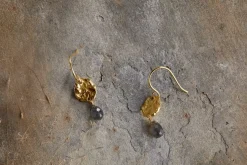 Jewellery & Jewellery Boxes|Jewellery^Nkuku Veera Labradorite Earrings - Gold