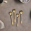 Cutlery|Cutlery^Nkuku Veeta Teaspoon Set - Brushed Gold (Set of 4)