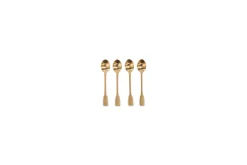 Cutlery|Cutlery^Nkuku Veeta Teaspoon Set - Brushed Gold (Set of 4)