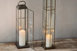 Decorative Home Accessories|Lanterns^Nkuku Vemula Lantern - Antique Brass
