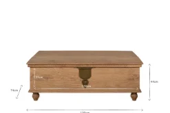 Hallway & Bootroom|Living^Nkuku Vidur Mango Wood Chest - Natural