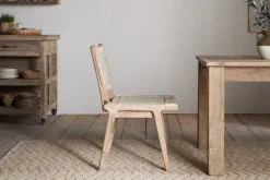 Kitchen & Dining|Dining Chairs & Benches^Nkuku Vinay Woven Armless Dining Chair - Natural